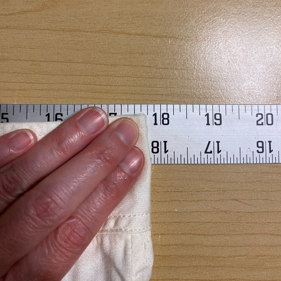 Y2K WHBM Cropped Pants HONG KONG MADE Vintage Cream 12 White House Black Market - Picture 7 of 10